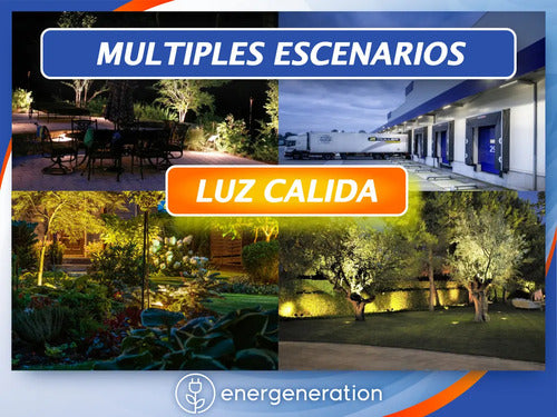 Reflector Energeneration Pbel-50-ww 50w Led Luz Cálida Negro