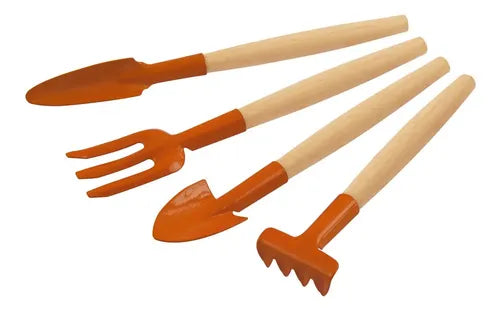 Kit 4 Piezas Herramientas Set Jardin Tramontina Para Maceta