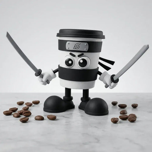 Figura Capuchino Asesino Meme Brainrot Impresión 3D 15cm · 16824 · foto 01