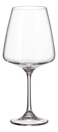 Copas Vino Crystal Bohemia Corvus Degustación 570ml Set X 6