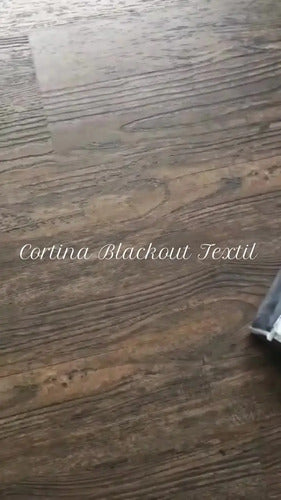Juego Cortinas Blackout Textil Vinilico 2,10x1,40 M 2 Paños