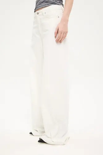 Jean Wide Leg Bota Manga Ancha Loose Mix Mujer Algodón Off