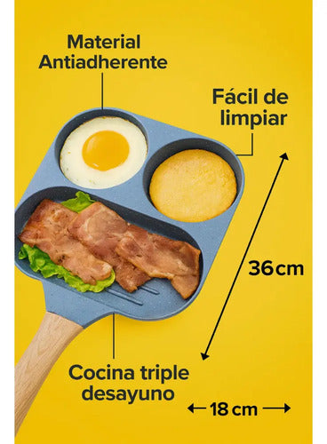 Sartén Multifunción 3 En 1 Antiadherente