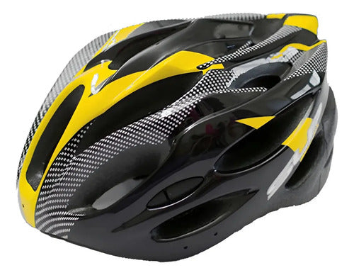 Casco SLP para Bicicleta MTB 13 Ventilaciones Negro y Amarillo Talle L · 16801 · foto 03