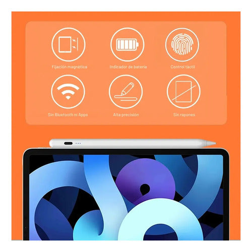 Lápiz Óptico Activo Punta POM para Tablet y Celular Blanco · 6482 · foto 03