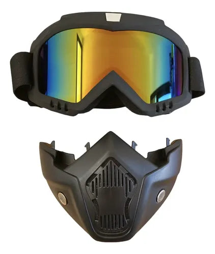 Antiparra Máscara Desmontable Moto Enduro Cross
