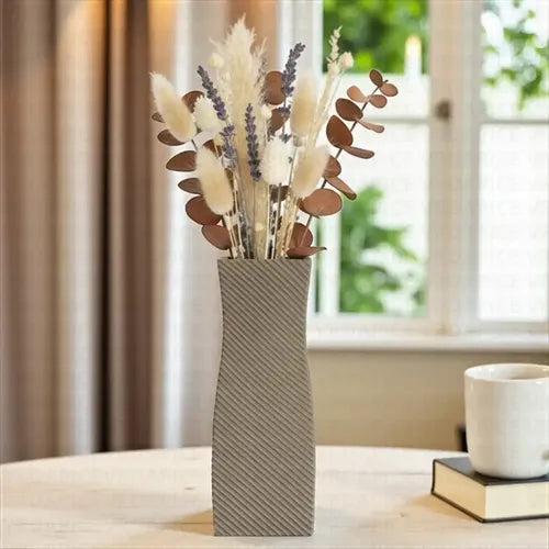 Florero Jarron  Nórdico Espiral Moderno Spyral Deco Bronce Bronce