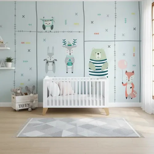 Vinilos Nordico Escandinavo Animales X 5 Uni + Tiras Mediano