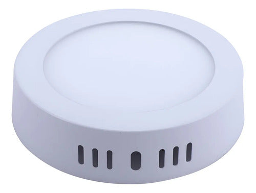 Panel Plafón Led 18w Luminaria Lampara Aplique Luz Techo Estructura Blanco Redondo