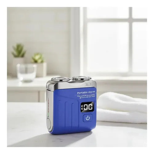 Afeitadora Portátil Recargable para Cuerpo Entero con Carga USB Azul · 17199 · foto 02