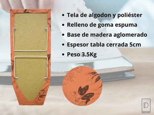 Tabla De Planchar Para Mesa Patas Posa Plancha Plegable Azul