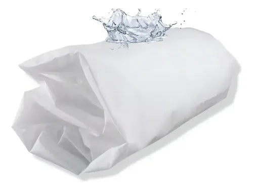 Cubrecolchon Lookmy 2 Plazas Impermeable Blanco Liso Cuna