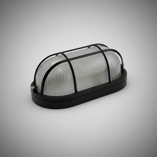 Tortuga Luz Para Parrilla Asador Aluminio Apto Intemperie Negro/blanco Cálido