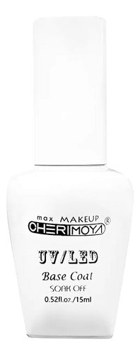 Base Coat Esmalte Semipermanente Cherimoya Uv/led Transparente 15ml Blanco · 3771 · foto 02