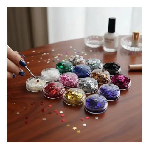 Glitter Confeti Redondo Paris Night x12 Mariposa · 16641 · foto 07