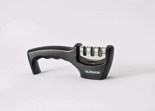 Afilador De Cuchillos Profesional 3 En 1 Filoshark 105 Negro