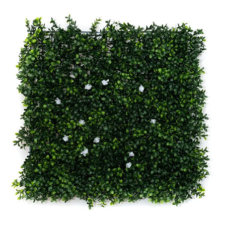 Jardin Vertical Artificial Exterior Uv Flores Limay 50x50cm Verde