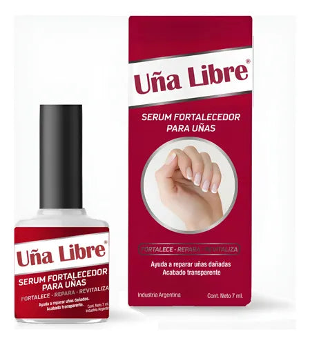 Uña Libre Fortificador Serum Frasco 7 Ml. Directo De Fábrica Transparente