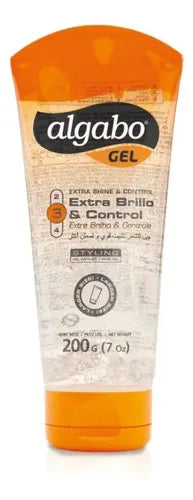 Algabo - Gel Capilar - Incoloro - Brillo - Pomo - 200 Grs