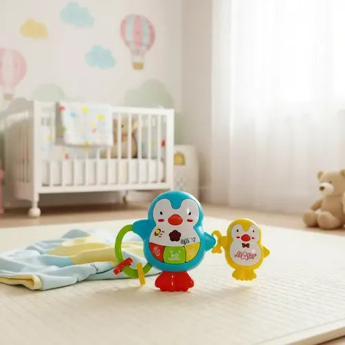 Sonajero Musical Bebé Diseño Mamá Pingüino Agua · 18104 · foto 10