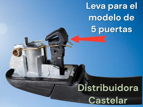 Manija Exterior Imh Gol 5p Negra Negro Delantera