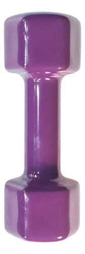 Mancuerna Hexagonal de Vinilo 4kg Army Fitness Violeta · 16734 · foto 02