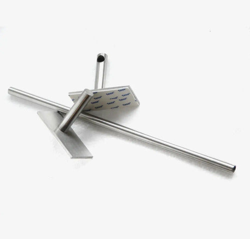Toallero Acero Inoxidable Barral 30 Cm Autoadhesivo Baño