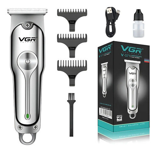 Cortadora De Pelo Salon Trimmer V-071 Plateada