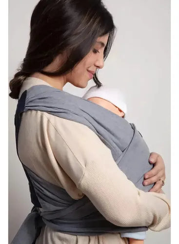 Fular Prearmado Ergonómico Appa Lalá Gris y Azul Talle L · 17108 · foto 02