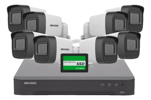 Kit Seguridad Dvr 8 Canales + 8 Camaras + Disco 480 + Cables