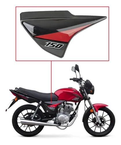 Cacha Lateral Motomel Cg150 S2 Tubular X Unidad Oem, Color
