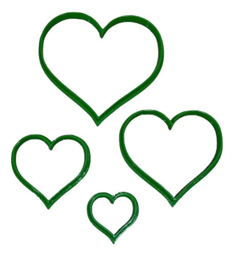 Moldes Cortantes Corazones 4p