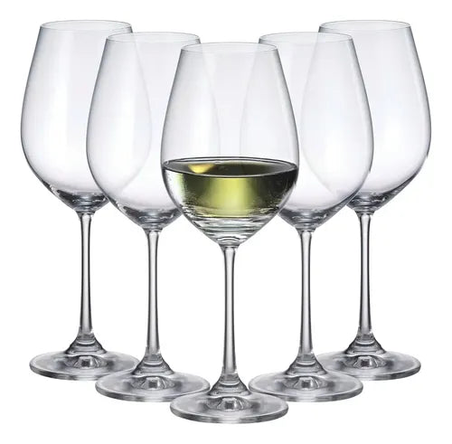 Columba Juego De 6 Copas De Cristal Bohemia 650 Ml