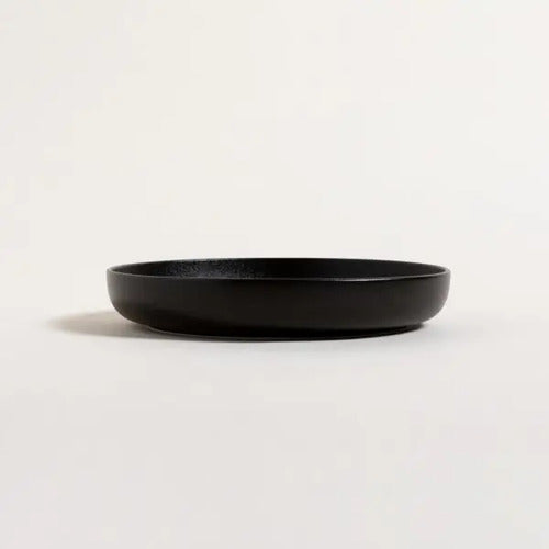 Ensaladera Baja Coupe Fine Plus Black Sand 21,5 Cm Color Negro