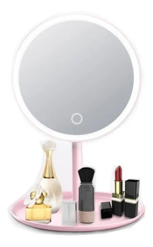 Espejo Doble Aumento Kingfz Belleza Luz