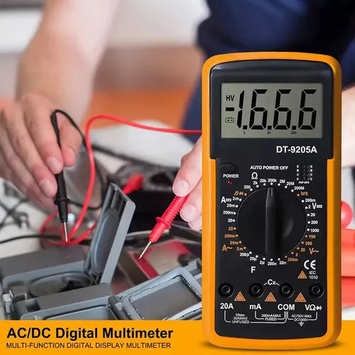 Tester Digital Multimetro Dt-9205a Capacímetro Voltímetro