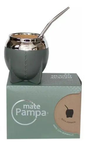 Mate Pampa Uruguayo Torpedo Termico + Bombilla + Packaging