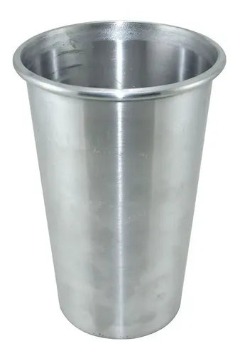 Vaso Aluminio De 1 Litro Liso Reforzado
