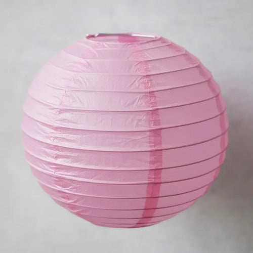 Farol China Papel 14cm Pack De 5 Unidades Vario Colores Deco Rosa Liso