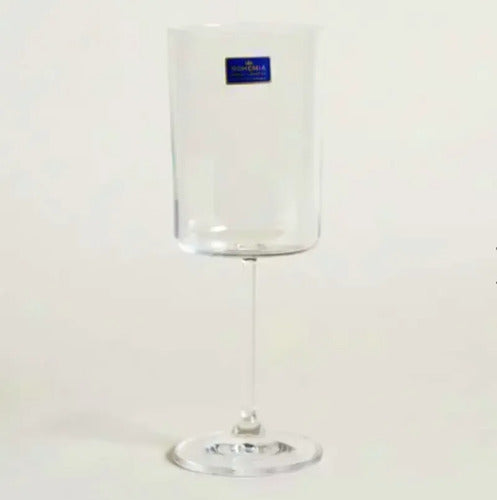 Set X 6 Copas De Vino Anita Elegante Cristal De Bohemia