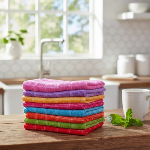 Repasadores Top Gourmet 38x54 Cm. Varios Colores X3