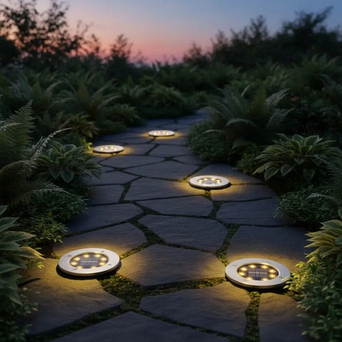 Estaca Solar Led Pinche Exterior Jardin Impermeable Piso