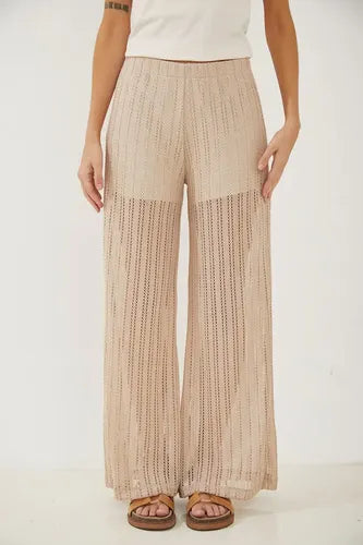 Pantalon Crochet Rimmel Beige M