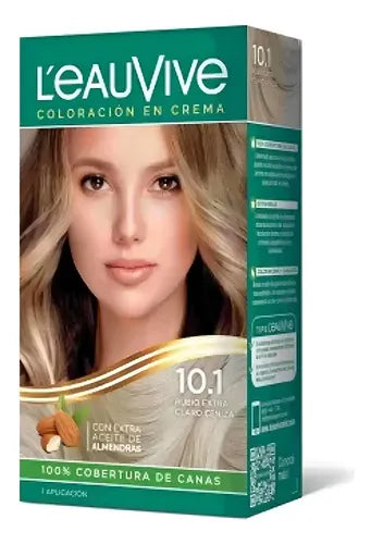 L'eau Vive Kit Tintura Coloración En Crema Tono 10.1 Rubio
