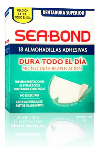 Almohadillas Adhesivas Sea Bond Dentadura Postiza Superior
