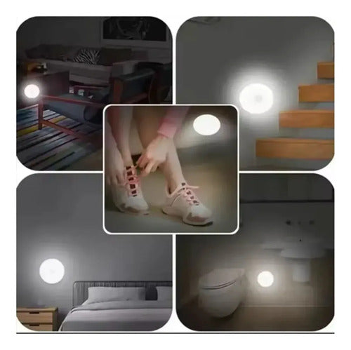 Lámparas Sensor Luz Noche Led Recargable Usb Inalambrica
