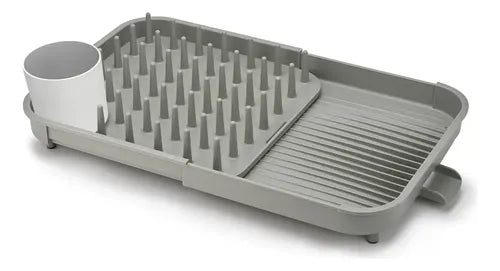 Escurridor De Platos Expandible Drenaje Rajado Gris