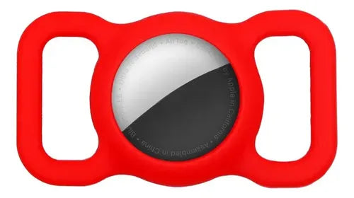 Soporte Para Airtag Para Collar De Perros Y Gatos Protector Color Rojo
