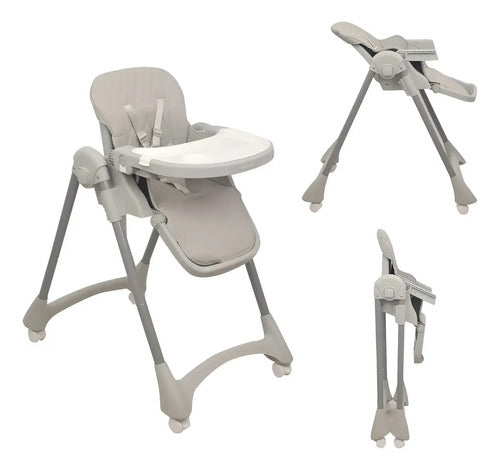 Silla Comer para Bebé Avanti Bed 2 en 1 Bandeja Reclinable Gris · 17898 · foto 02
