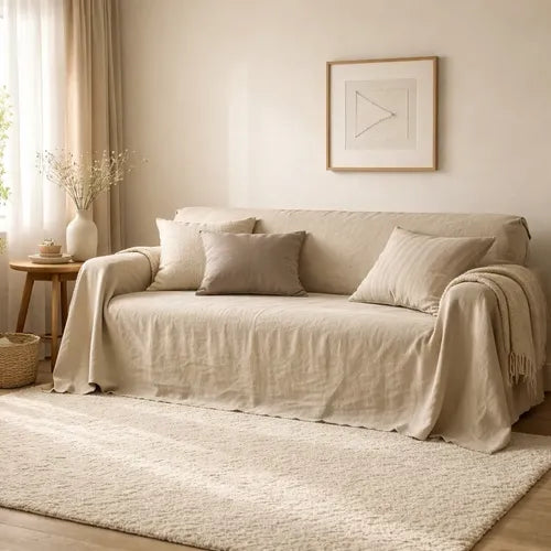 Funda Para Sillon De Tusor Premium 100% Algodón 2 Cuerpos 30